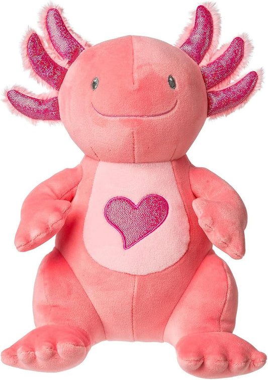 Mary Meyer Stuffed Animal Smootheez Pillow-Soft Toy, 10-Inches, Pink Jazzi Axolotl