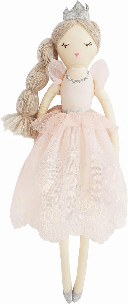 MON AMI Princess Violette Designer Doll – 22”, Soft & Elegant Stuffed Plush Princess Doll, Use as Toy or Room Decor, Great Gift for Christmas