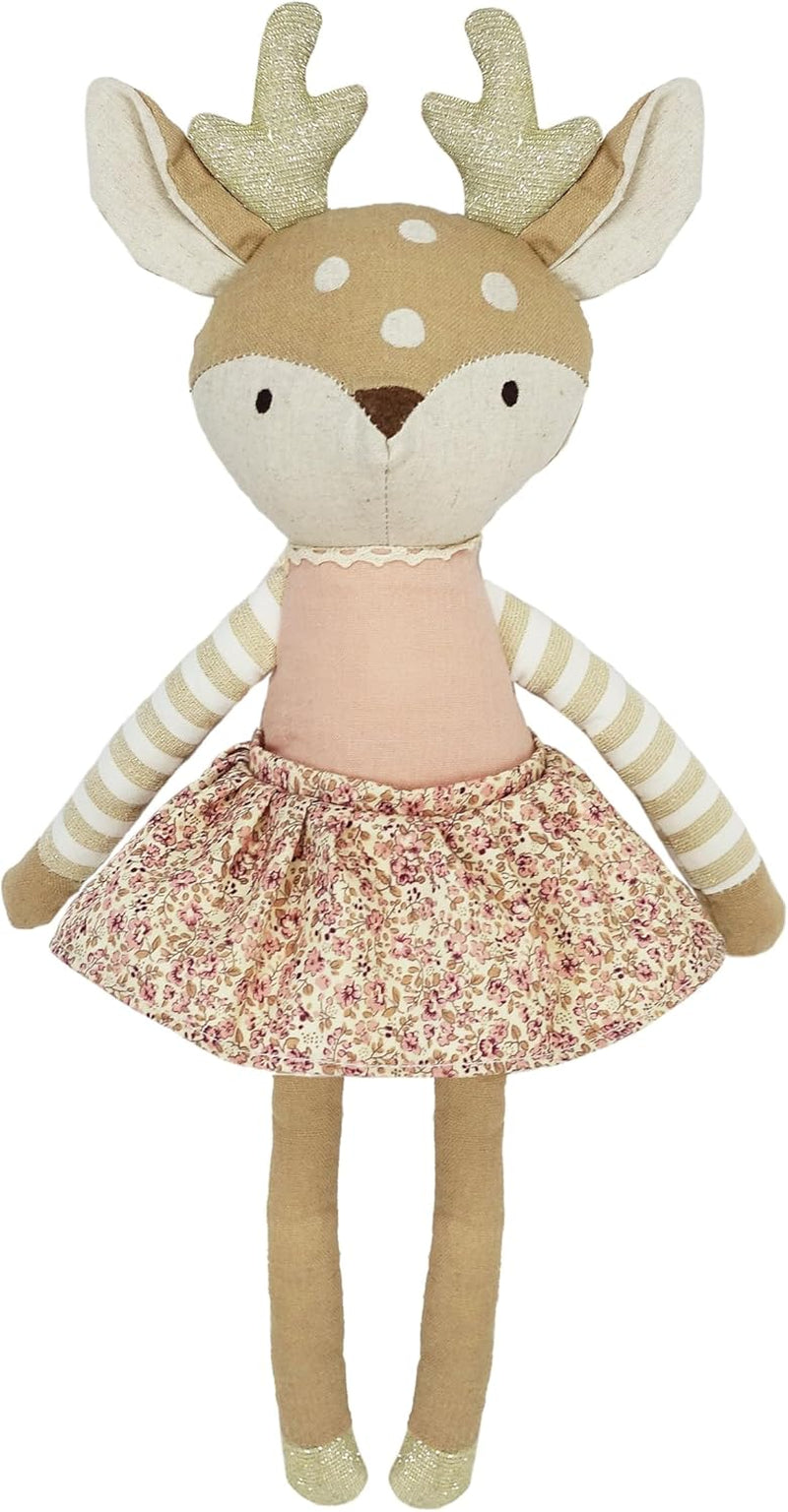 MON AMI Fleurette the Fawn Stuffed Doll – 16”, Soft Plush Animal Doll, Use as Toy/Room Decor, Woodland Toys, Great Gift for Christmas