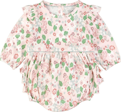 Rufflebutts® Baby/Toddler Girls Long Sleeve Bubble Rompers