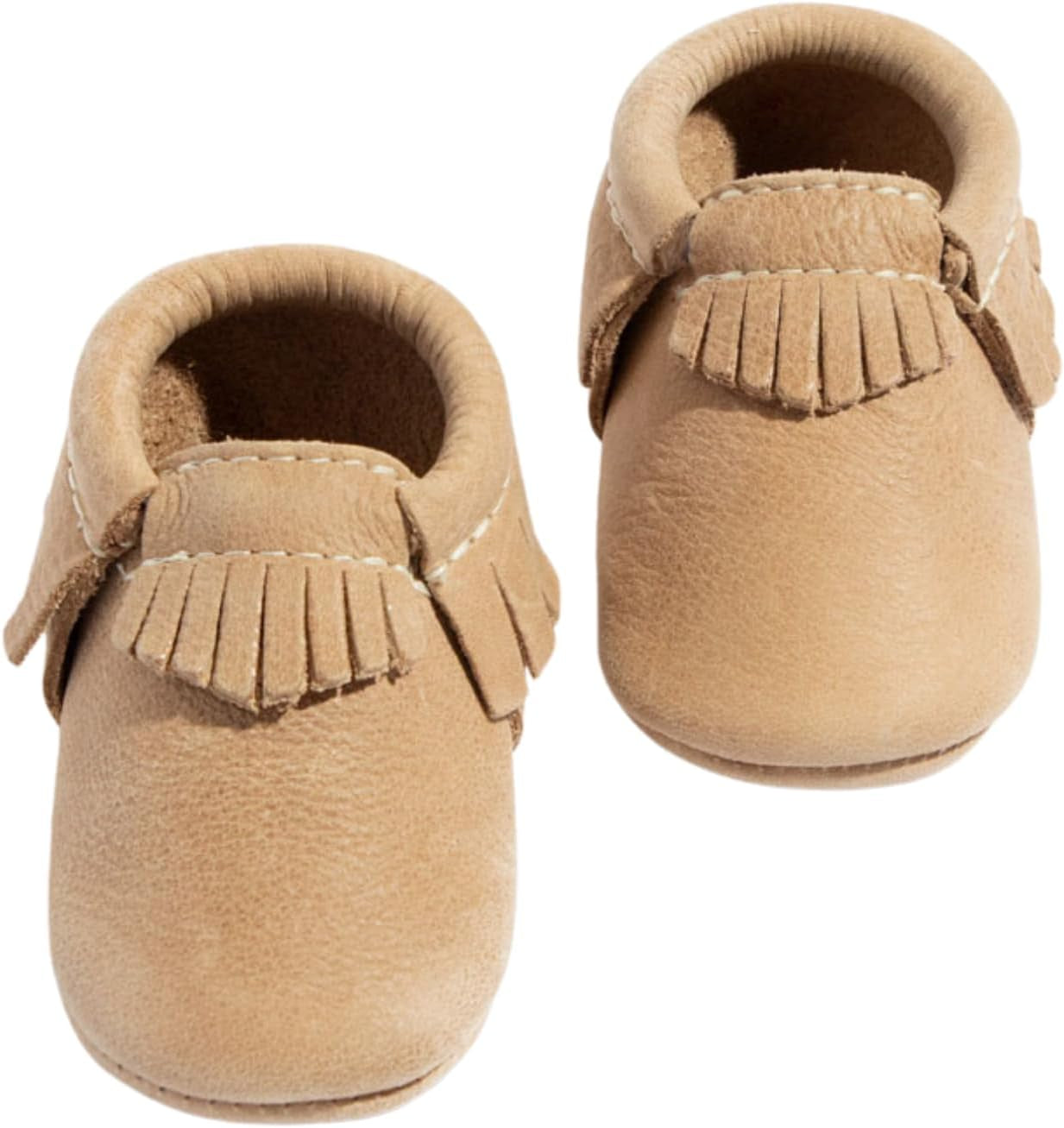 Freshly Picked Classic Fringe Baby Moccasins, Premium Leather Baby Boy Moccasins and Baby Girl Moccasins Handmade in Utah, Hard or Soft Sole Baby Shoes