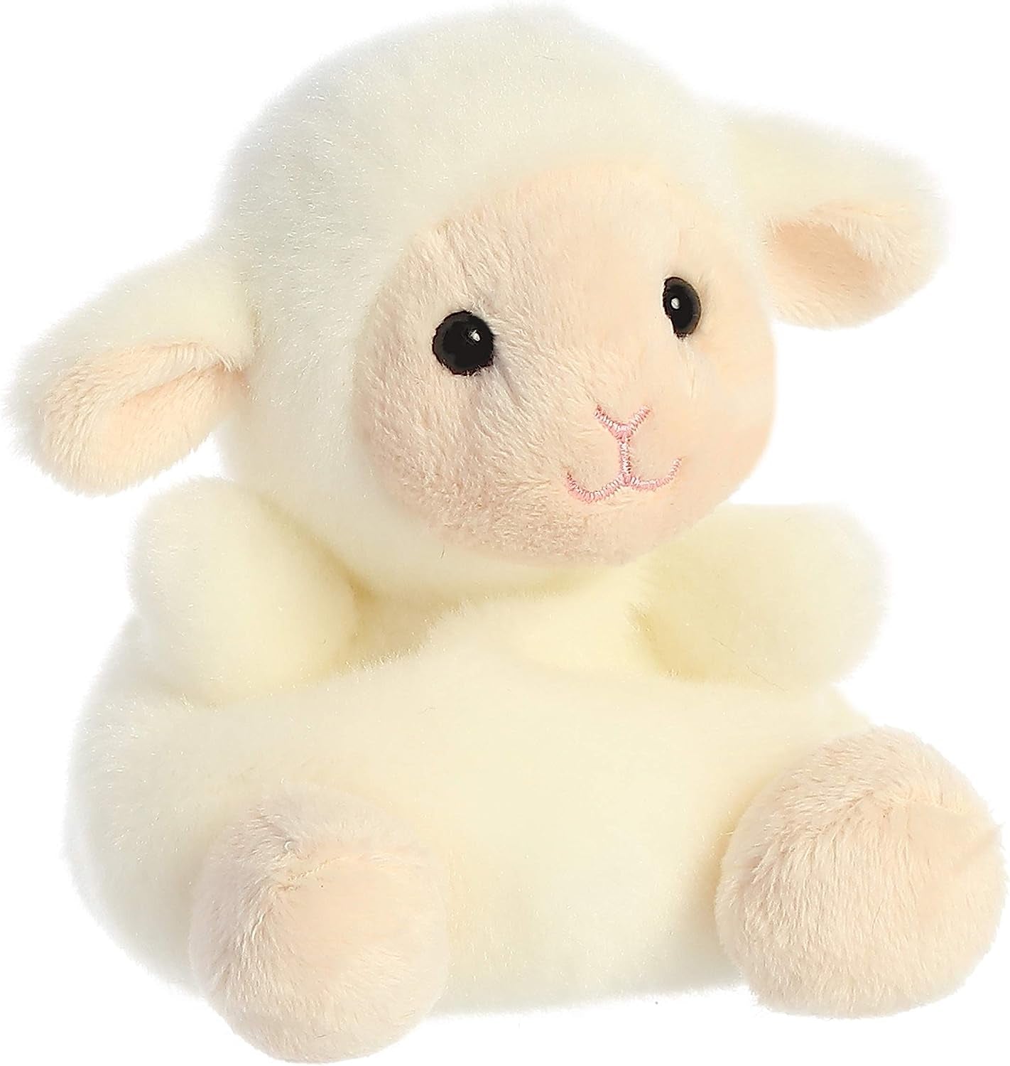 Aurora® Adorable Palm Pals™ Woolly Lamb™ Stuffed Animal - Pocket-Sized Play - Collectable Fun - White 5 Inches