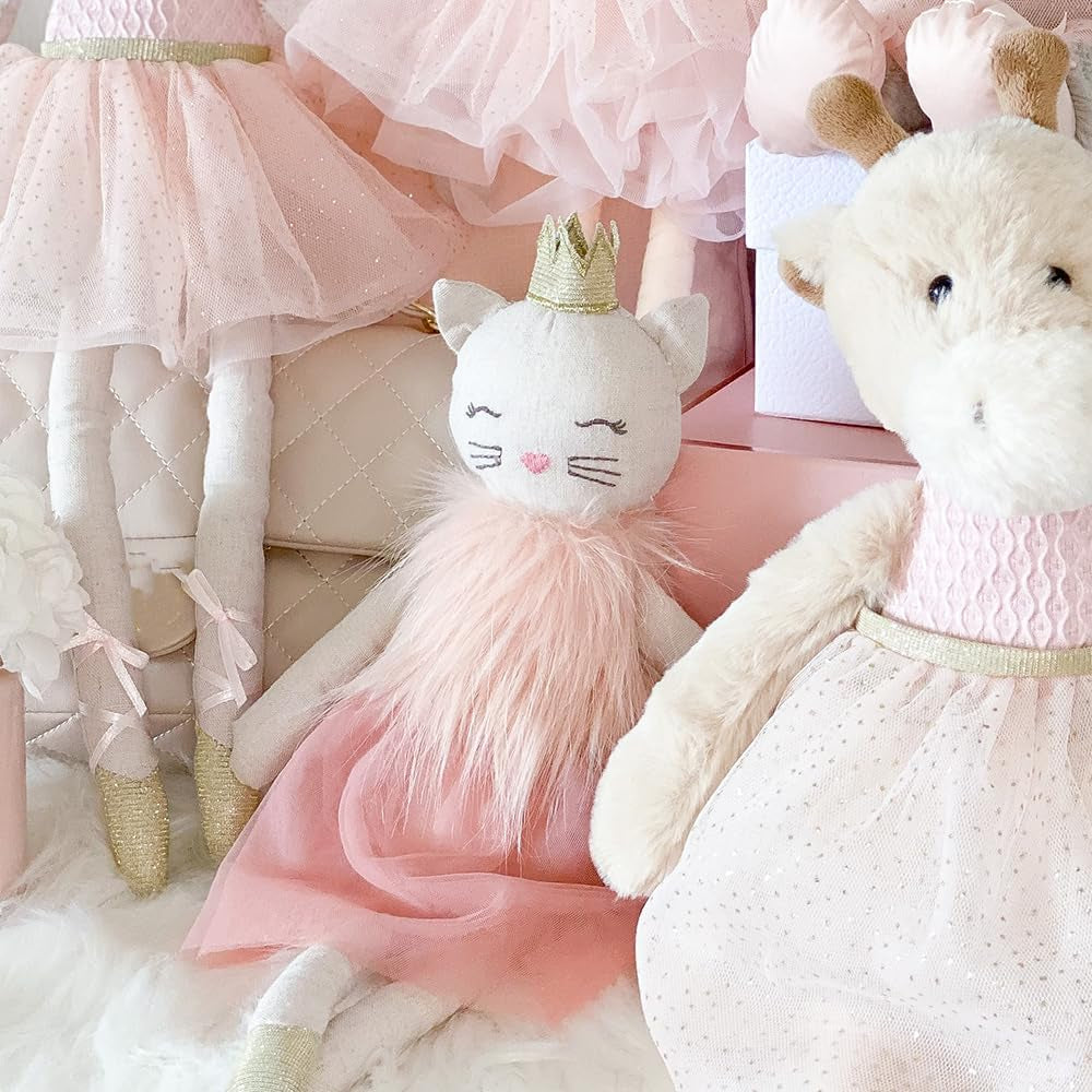 MON AMI Chloe the Kitty Princess Stuffed Doll – 15”, Cat Stuffed Toy, Soft & Cuddly, Use as Toy or Nursery Room Decor, Great Gift for Kids of All Ages