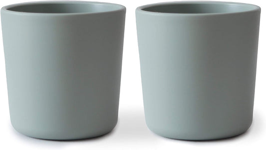 Mushie Dinnerware Cups for Kids | Made in Denmark, Set of 2 (Sage)