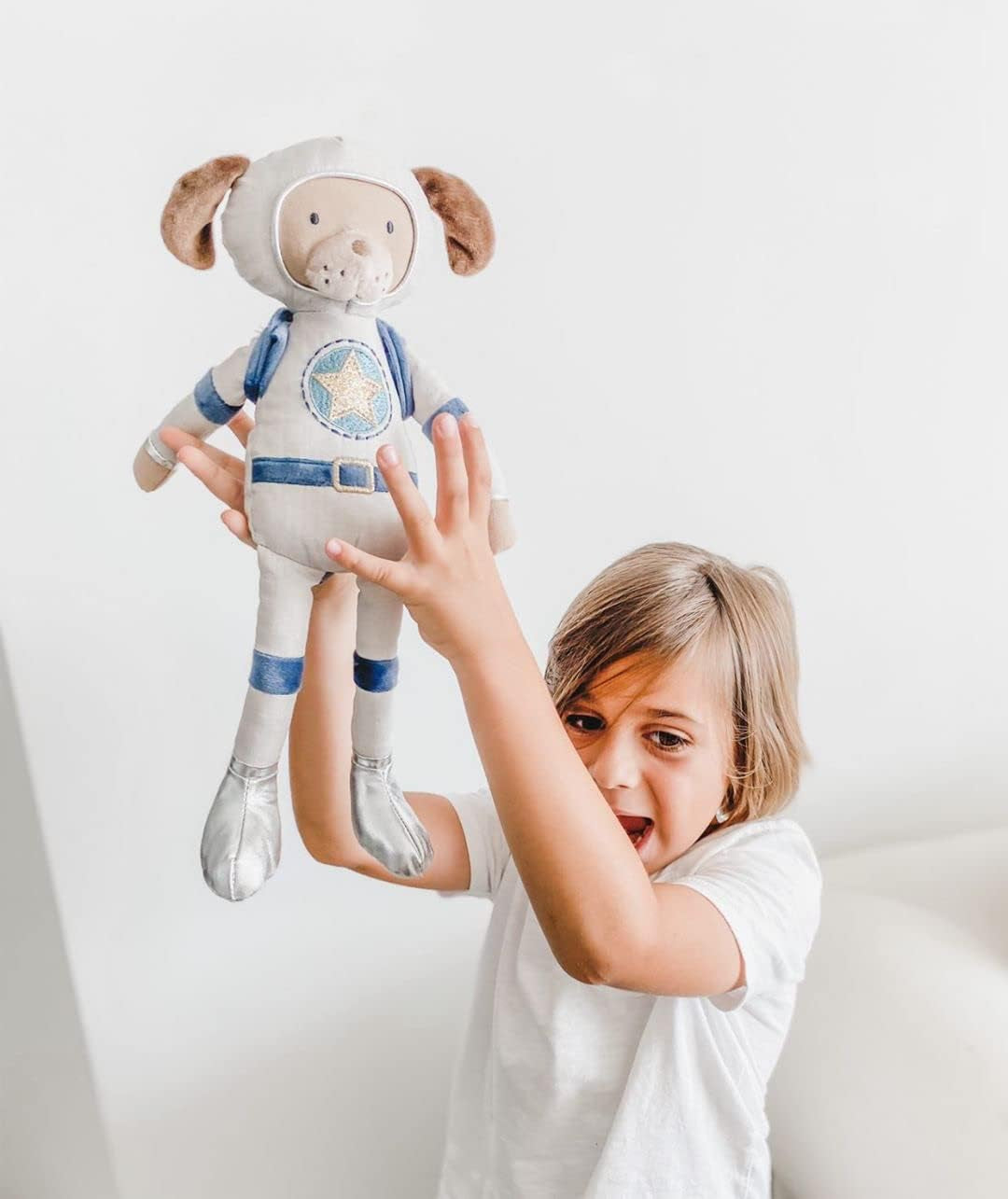 Mon Ami Archie the Astronaut Dog Stuffed Toy – 15”, Astronaut Plush Animal Toy, Great Gift for Kids of All Ages