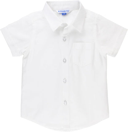 RUGGEDBUTTS® Baby/Toddler Boys Button down Shirt with Button Tabs