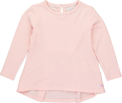 Rufflebutts® Baby/Toddler Girls Long Sleeve High Low Top W/Bow