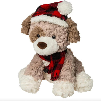 Mary Meyer Stuffed Animal Putty Collection Soft Toy, 11-Inches, Ho Ho Ho Puppy