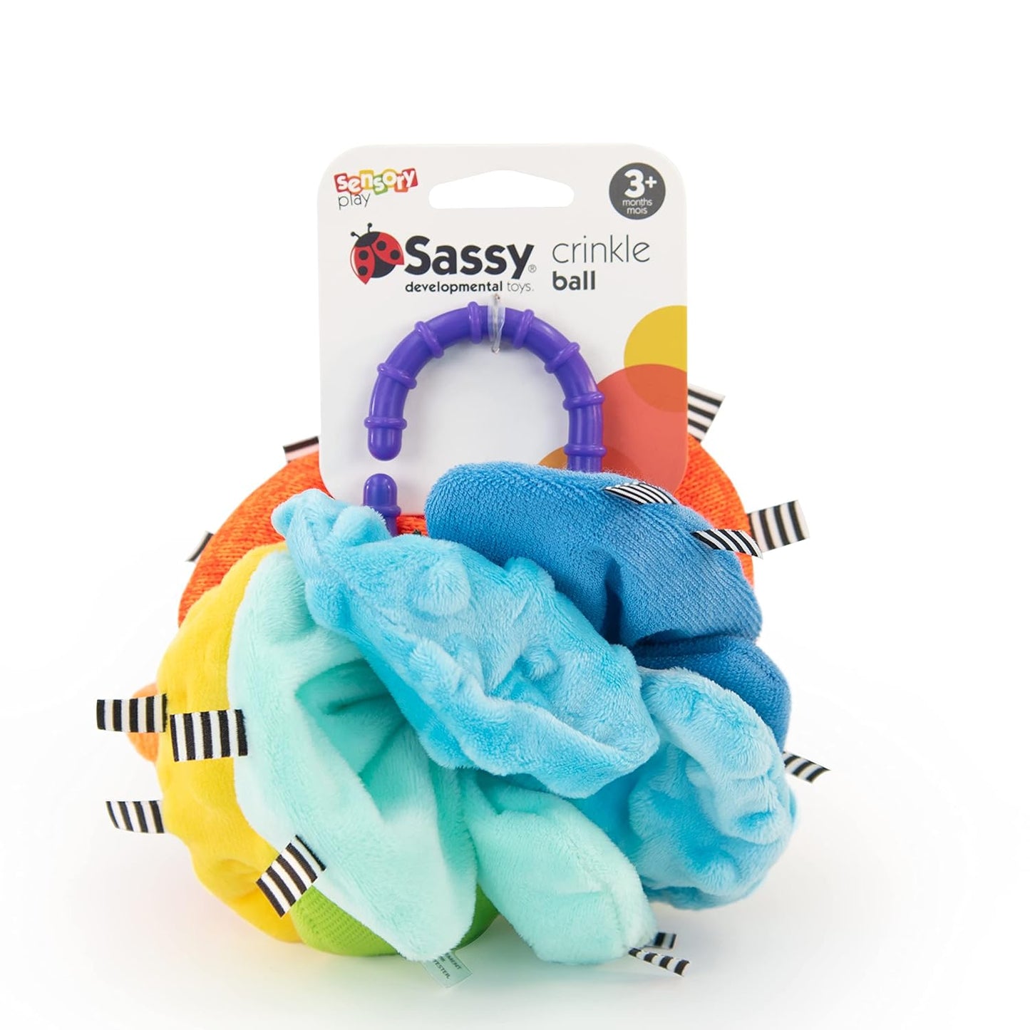 Sassy Crinkle Ball, Sensory Toy, 3+ Months