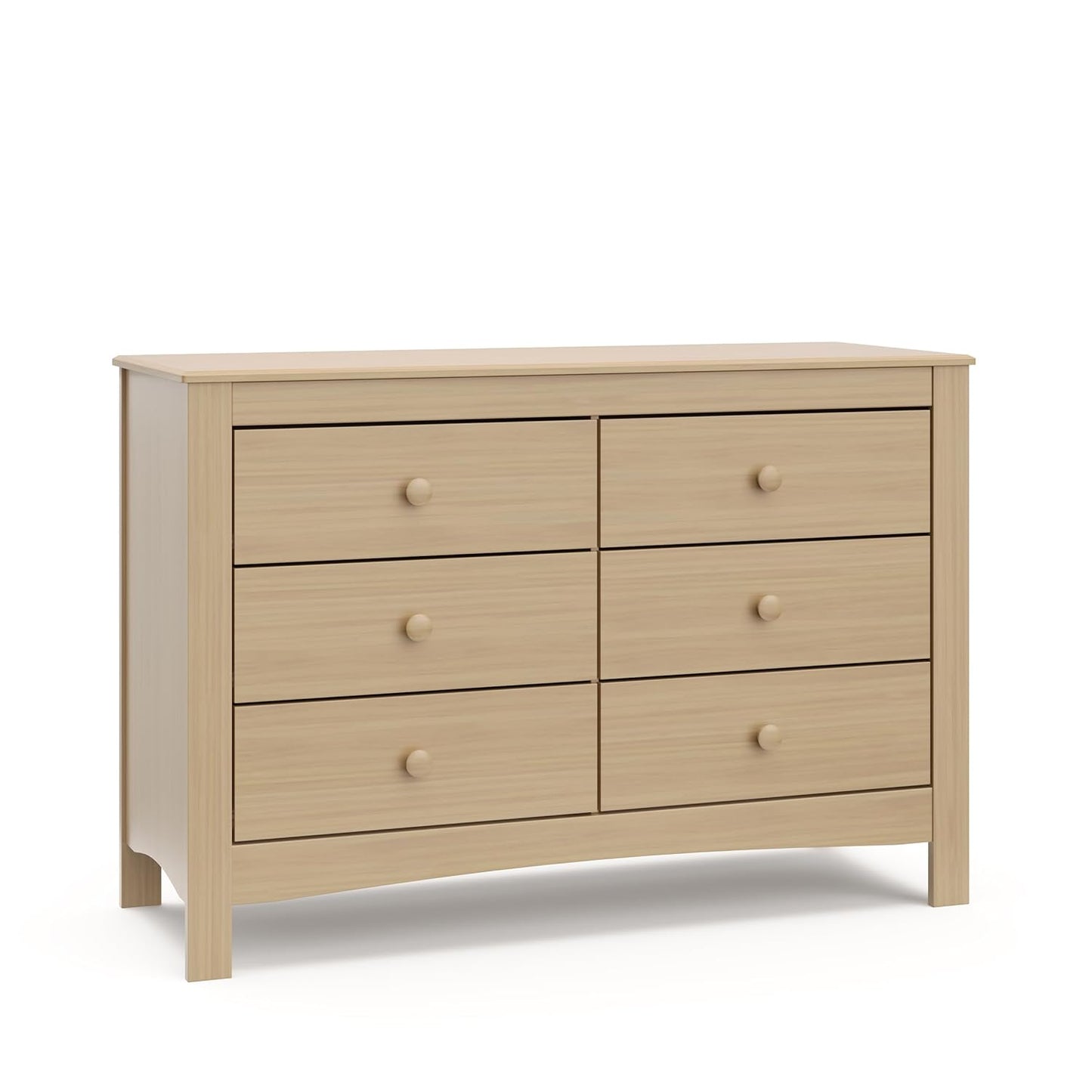 Graco Noah 6 Drawer Double Dresser (White) - GREENGUARD Gold Certified, 6 Drawer Double Dresser for Kids Bedroom or Nursery, Bedroom Furniture Dresser, Universal Design for Nursery and Kids Bedroom