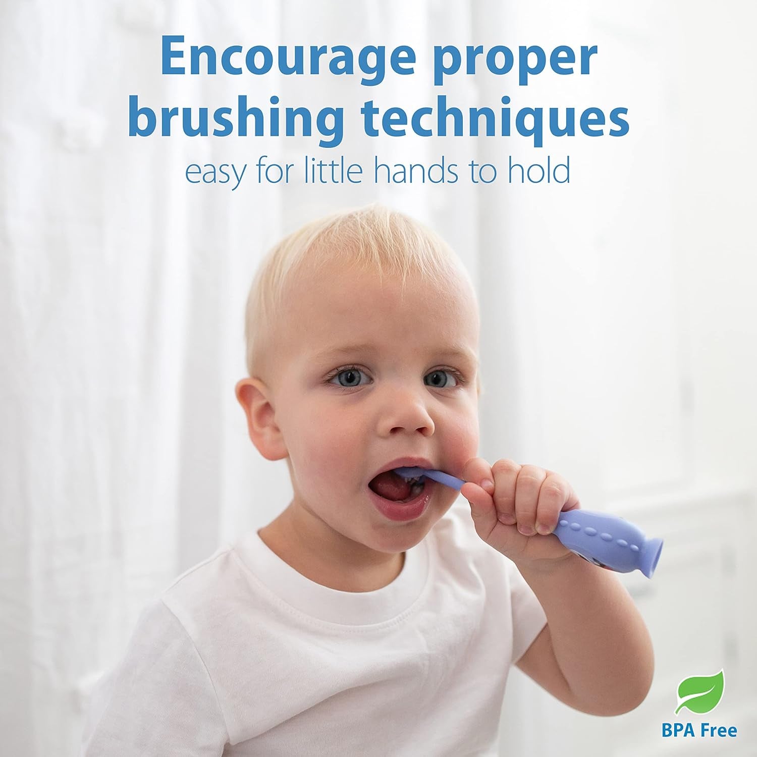 Dr. Brown'S Toothscrubber Toothbrush, Three-Sided Toddler Training Toothbrush for Ages 1-4 Years with Suction Cup Base and Color Changing Bristles