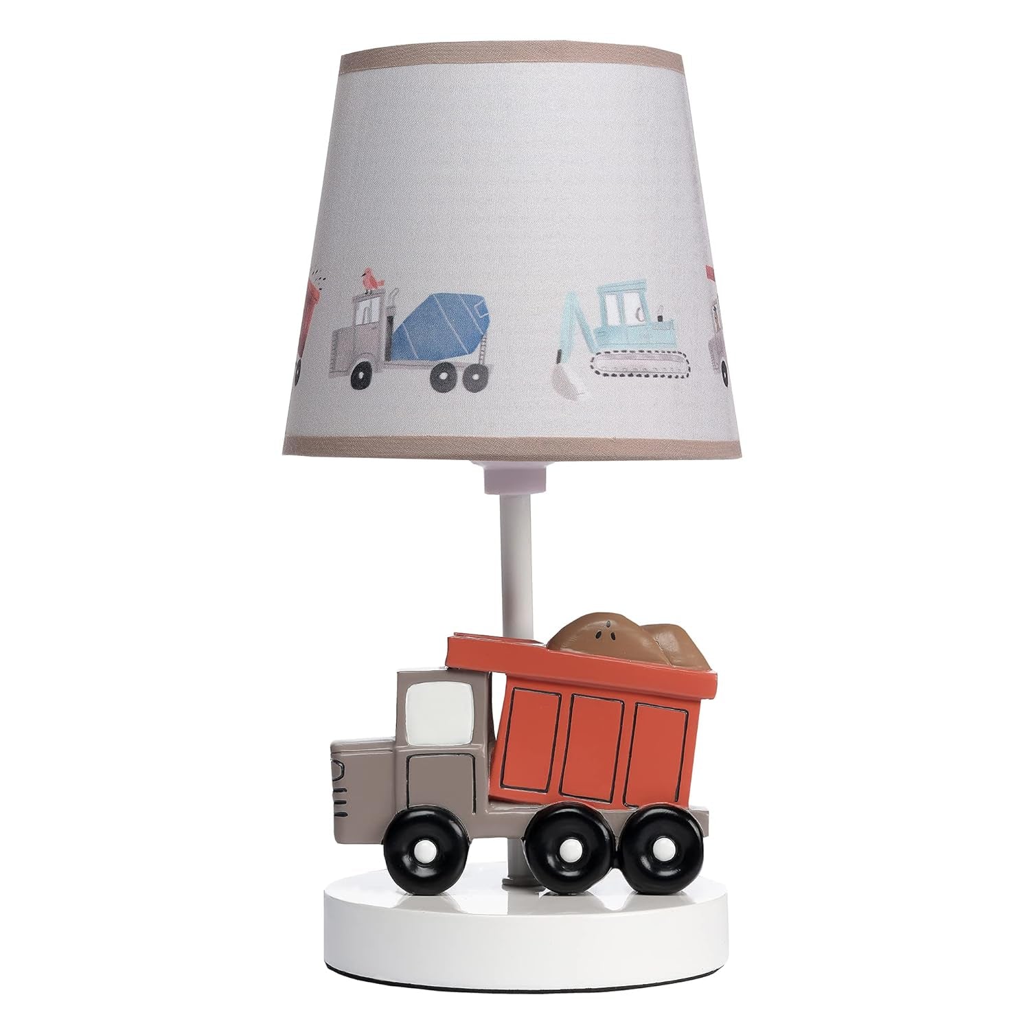 Bedtime Originals Construction Zone Truck Nursery Lamp with Shade & Bulb