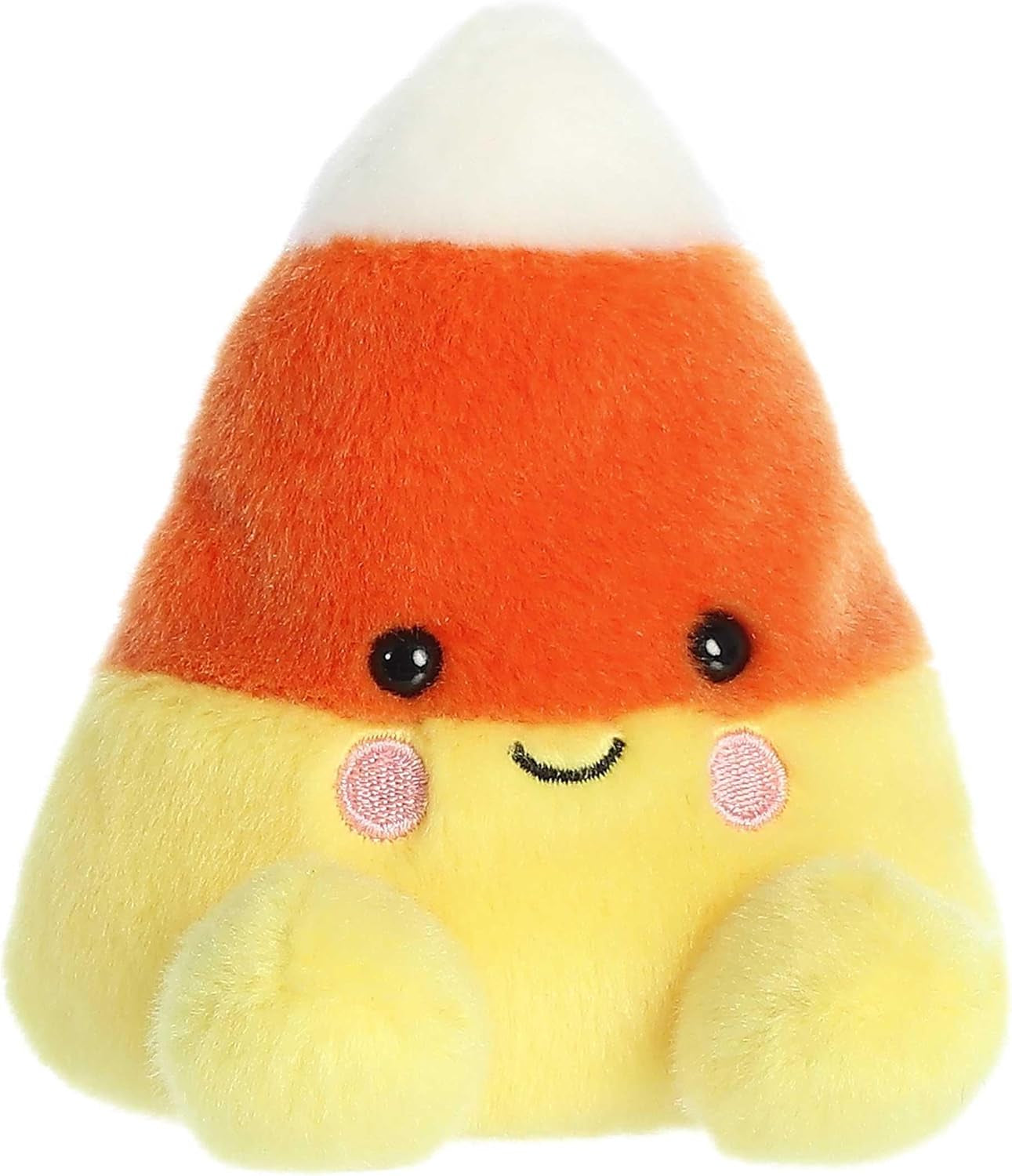 Aurora® Spooky Palm Pals™ Maisy Candy Corn™ Stuffed Animal - Pocket-Sized Play - Collectable Fun - Orange 5 Inches