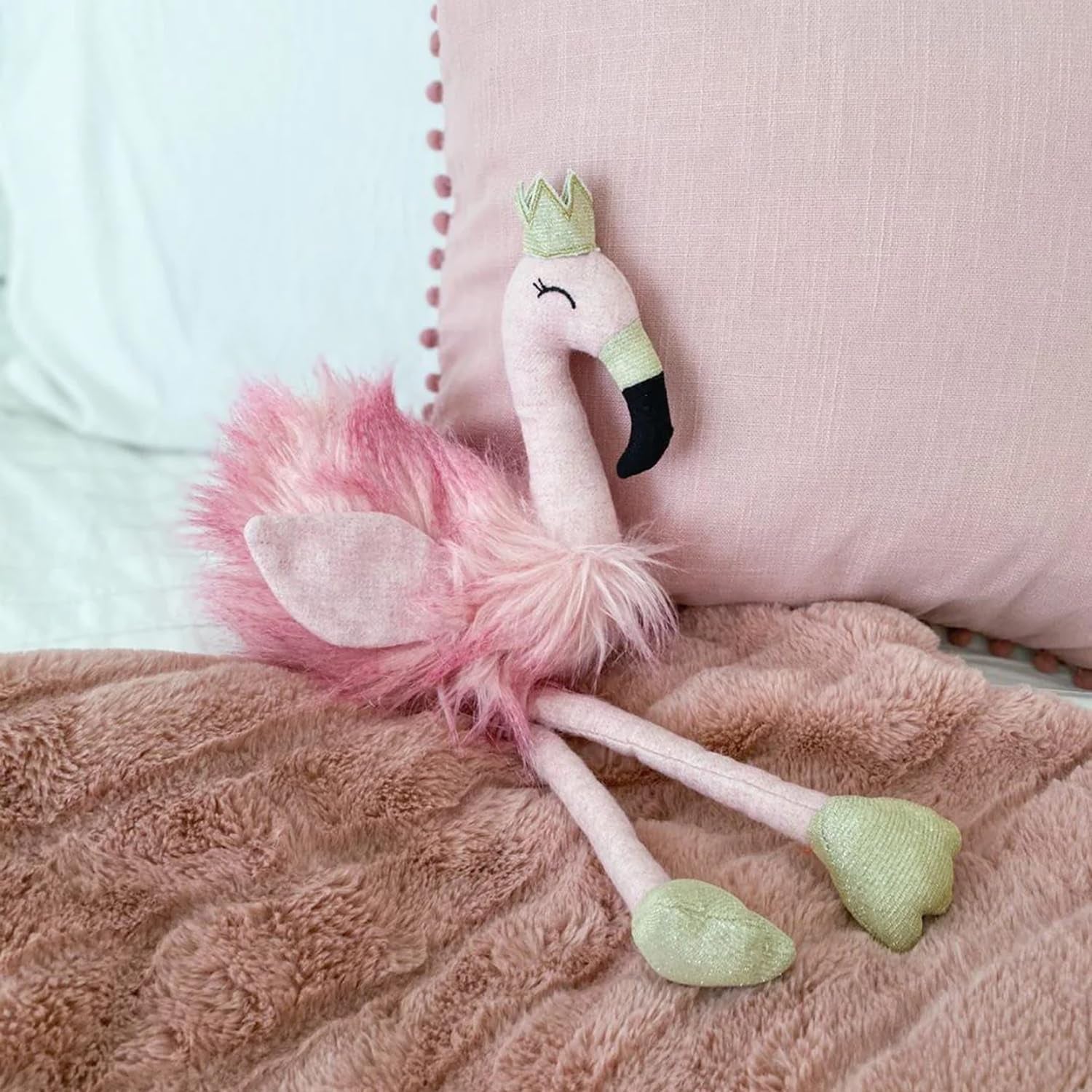 MON AMI Lux Felicity Flamingo Stuffed Animal Toy – 18”, Pink Flamingo Plush, Flamingo Gifts for Girls, Kids, Home Décor, Birthday