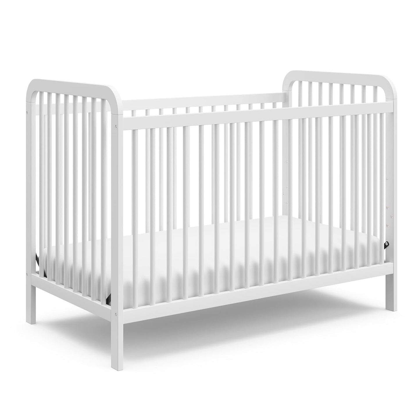 Storkcraft Pasadena 3-In-1 Convertible Crib (Black) – GREENGUARD Gold Certified, Converts to Daybed and Toddler Bed, Fits Standard Full-Size Crib Mattress, Adjustable Mattress Height