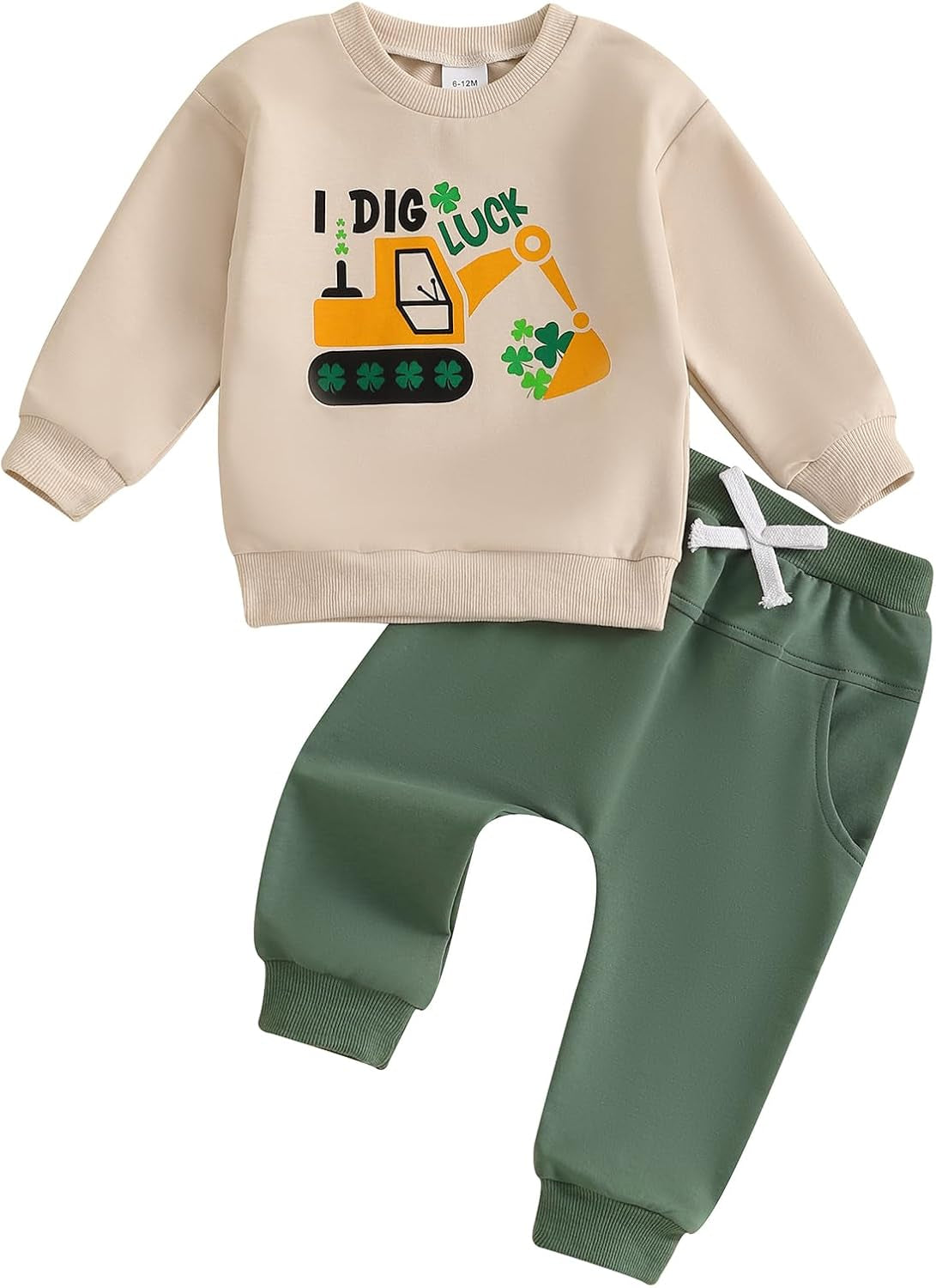 Toddler Baby Boy Clothes Crewneck Sweatshirt Long Sleeve Letter Print Shirt with Pants Cute Fall Winter Outfits