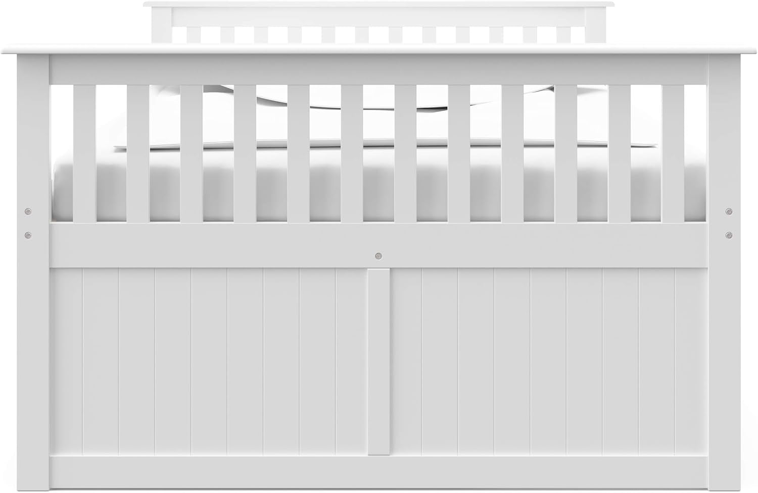 Storkcraft Marco Island Full Captain'S Bed Full Twin Sized with Trundle (White) - Bunk Bed Alternative, Great for Sleepovers, Underbed Storage/Organization