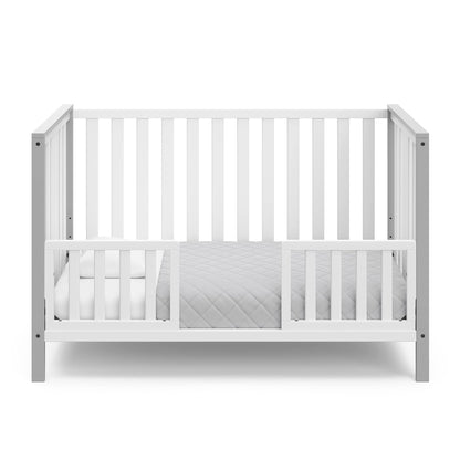 Storkcraft Modern Pacific 5-In-1 Convertible Crib (Black) – GREENGUARD Gold Certified, Converts from Baby Crib to Toddler Bed and Full-Size Bed, Adjustable Mattress Support Base