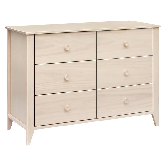 Babyletto Sprout 6-Drawer Double Dresser, Full, Washed Natural