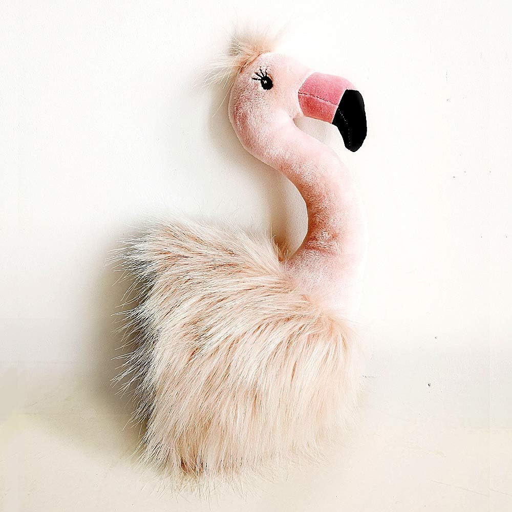 Mon Ami Flamingo Stuffed Animal Head Wall Mount - 15", Elegant Children’S Bedroom Wall Mount, Home Decor, Kids Decor, Nursery Decor