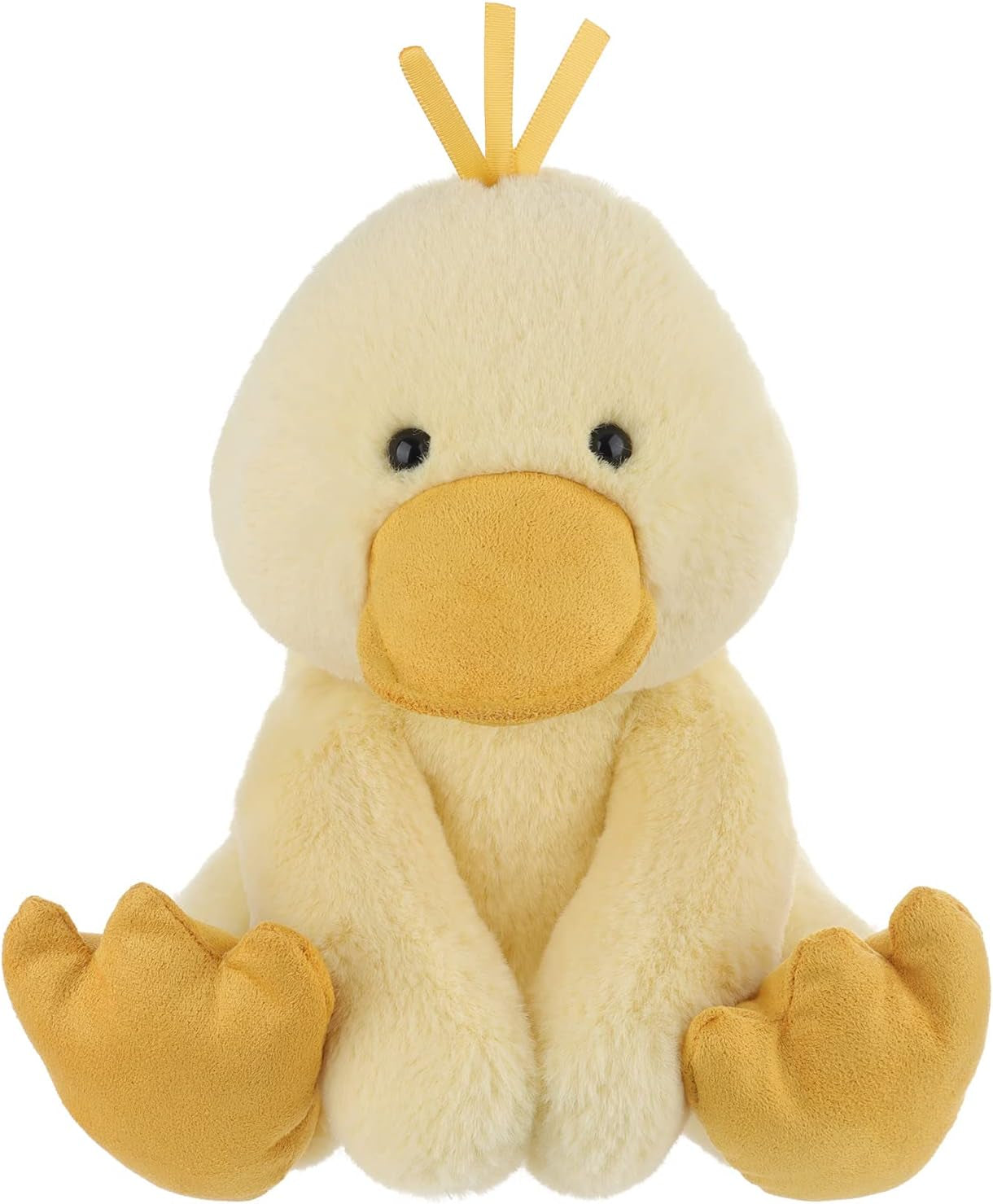 Apricot Lamb Toys Plush Yellow Clever Duck Stuffed Animal Soft Cuddly Perfect for Child 8.5Inches