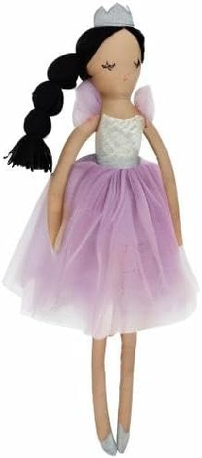 MON AMI Princess Violette Designer Doll – 22”, Soft & Elegant Stuffed Plush Princess Doll, Use as Toy or Room Decor, Great Gift for Christmas