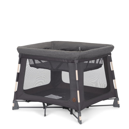 Maxi-Cosi Swift Baby Playpen with Mat, Baby Play Yards, Pack and Play with Bassinet - Portable Playpen for Babies and Toddlers, Classic Graphite