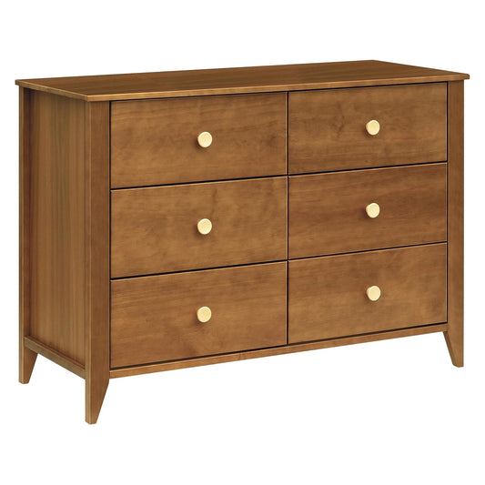 Babyletto Sprout 6-Drawer Double Dresser, Full, Chestnut and Natural