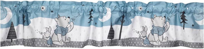 Disney Baby Forever Pooh Blue/White Bear Window Valance by Lambs & Ivy