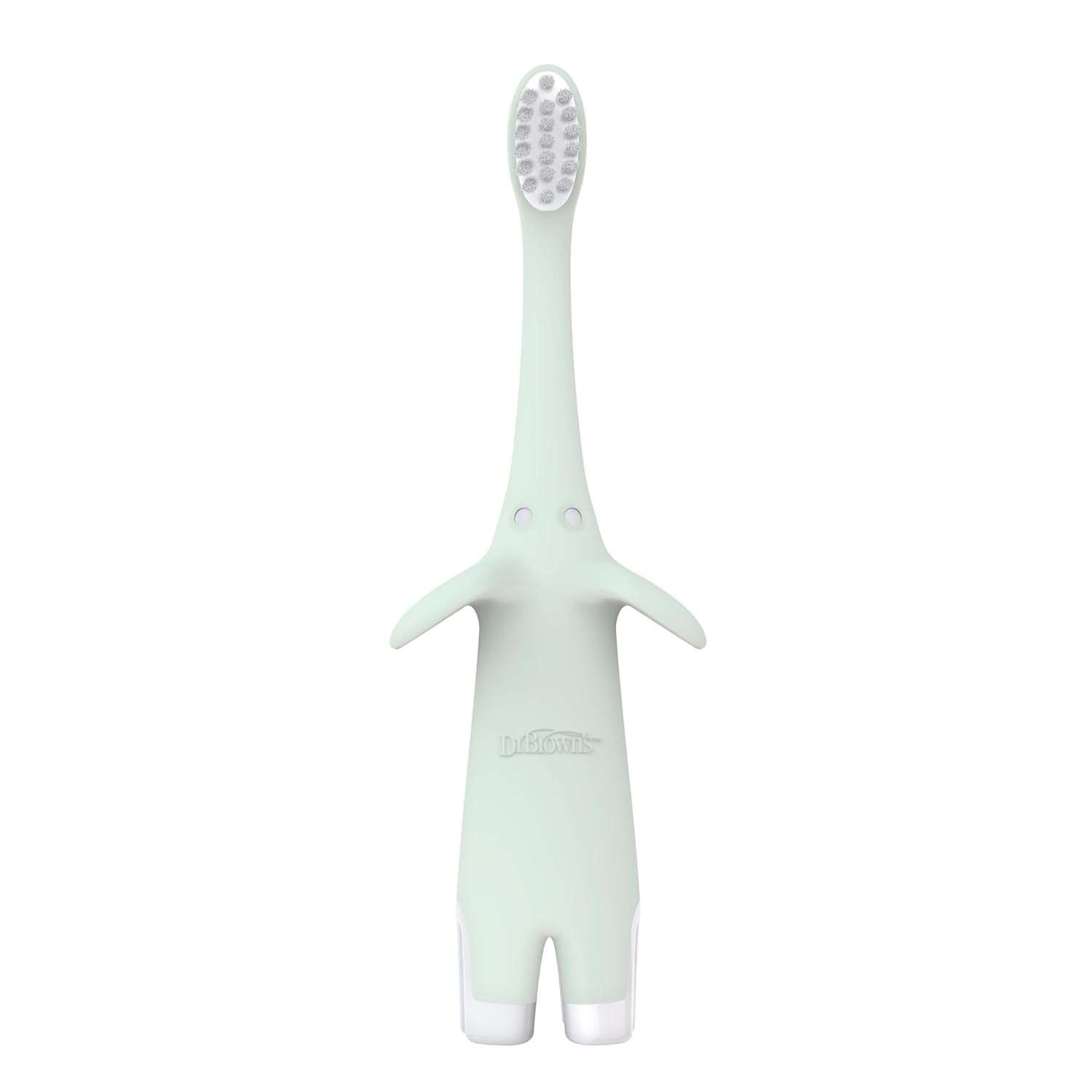 Dr. Brown'S Infant-To-Toddler Toothbrush, Soft and Safe Baby Training Brush, Elephant, Mint, 0-3 Years (Styles May Vary)