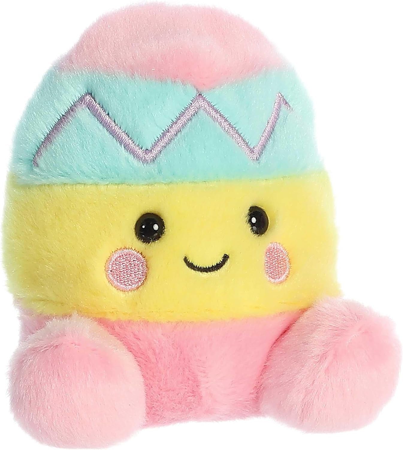 Aurora® Adorable Palm Pals™ Zaggy Egg™ Stuffed Animal - Pocket-Sized Play - Collectable Fun - Pink 5 Inches