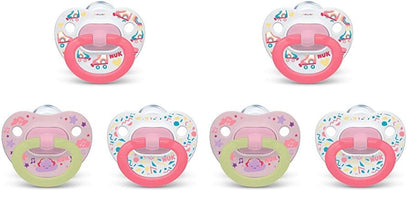 NUK Comfy Orthodontic Pacifiers, Timeless Collection, 0-6 Months, 5 Count