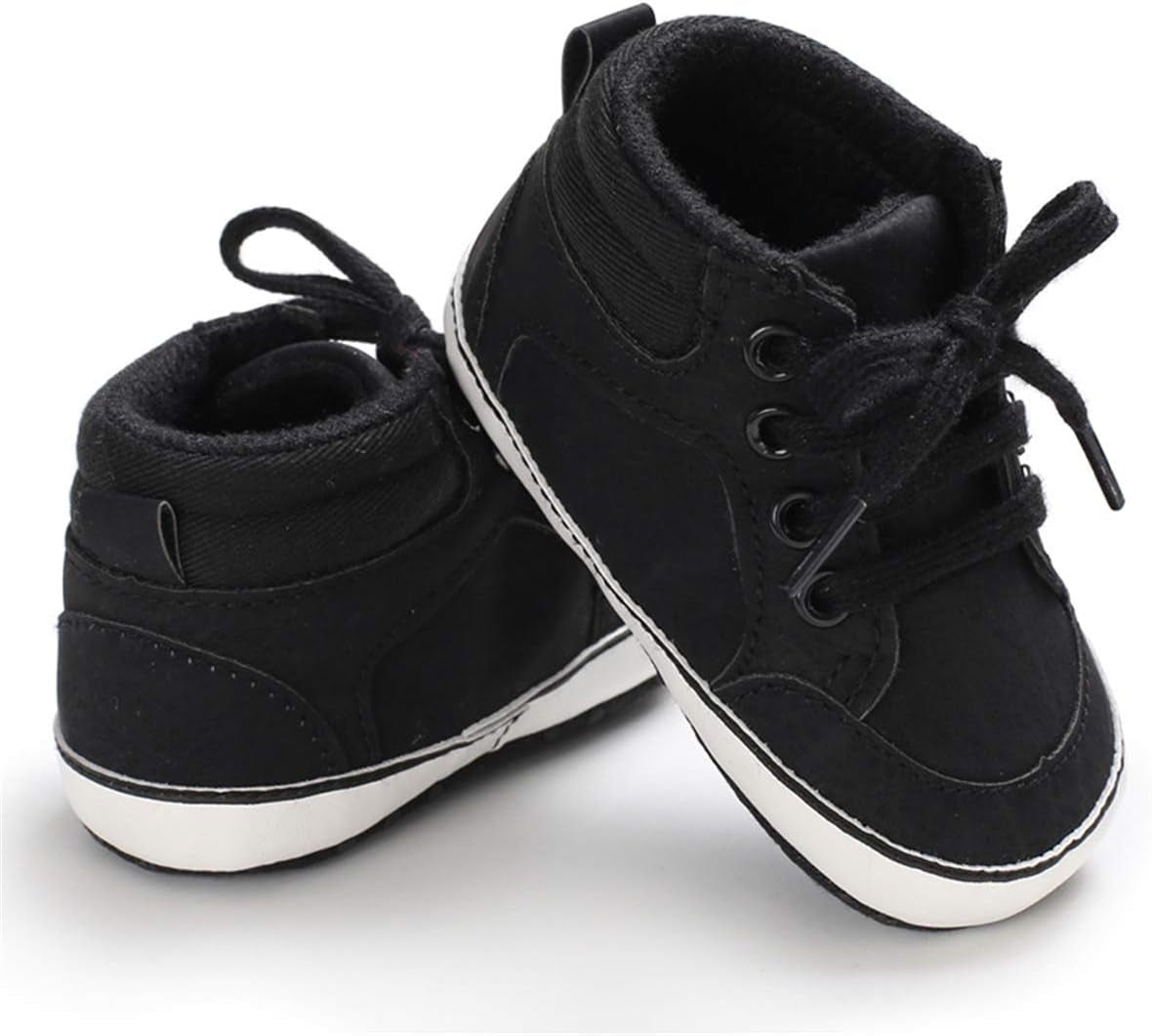 CENCIRILY Baby Boys Girls High Top Sneakers Soft Soles anti Skid Infant Ankle Shoes Toddler Prewalker First Walking Crib Shoes