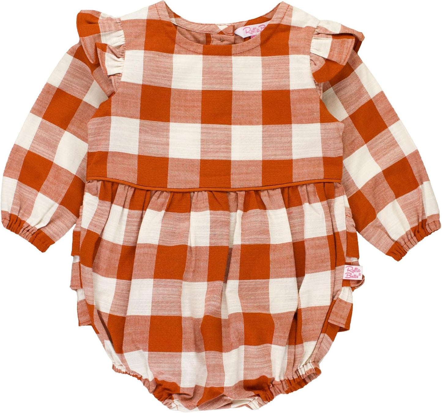 Rufflebutts® Baby/Toddler Girls Long Sleeve Bubble Rompers