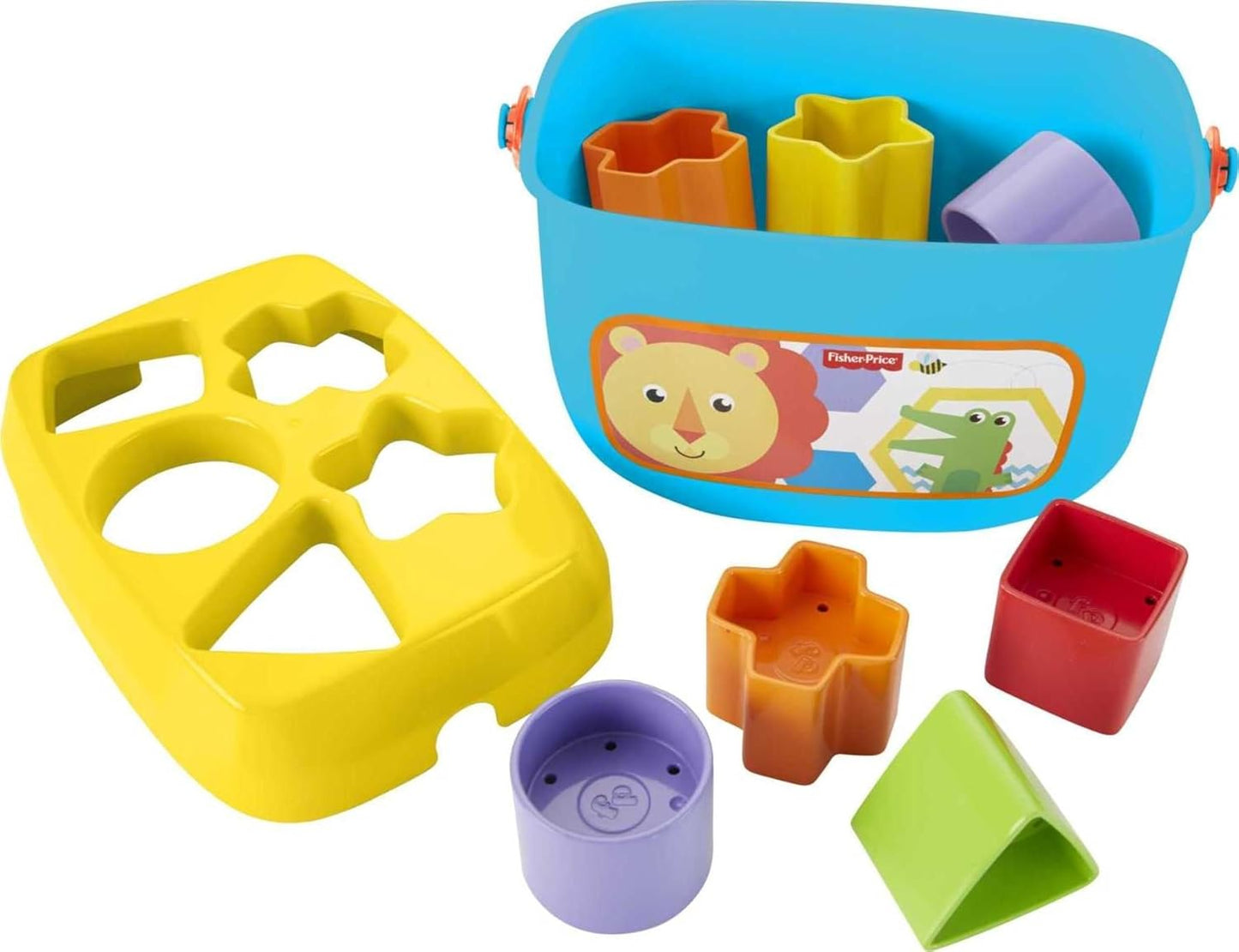 Fisher-Price Infant Toy Set, Baby’S First Blocks (10 Shapes) and Rock-A-Stack Ring Stacking Activity for Ages 6+ Months​