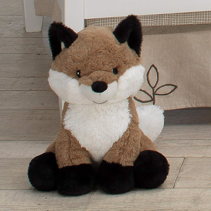 Lambs & Ivy Painted Forest Brown/White Plush Fox Stuffed Animal - Knox