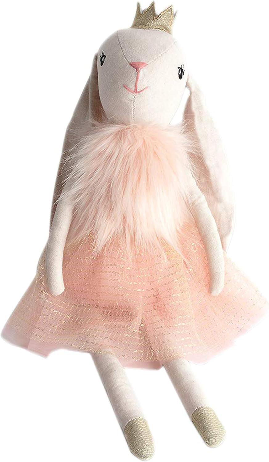 MON AMI Princess Bunny Stuffed Doll - 18", Soft & Cuddly Plush Animal Doll, Use as Toy or Room Décor, Great Gift for Kids of All Ages