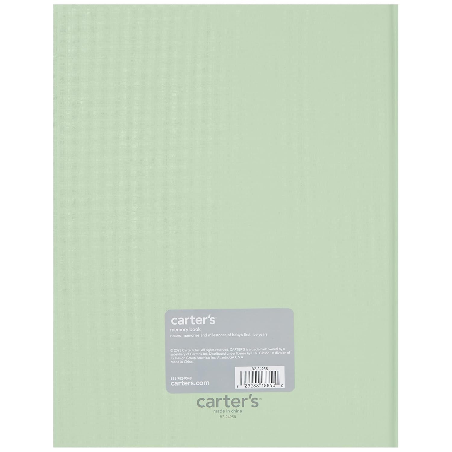 Carter'S B2-24958 Homegrown Gender Neutral Baby Journal Memory Book, 48 Unique Pages, 8.7" X 11.2", Multicolor