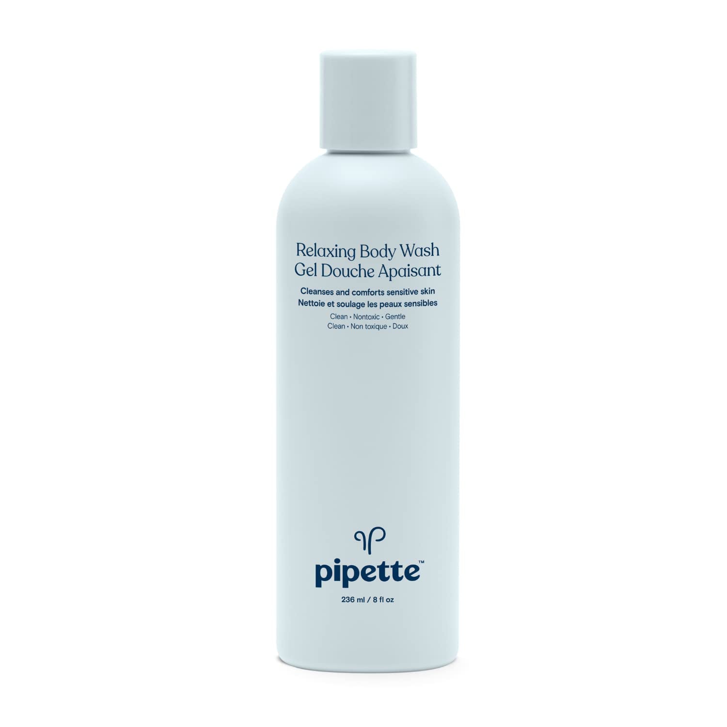 Pipette Relaxing Body Wash - Plant-Derived Moisturizing Squalane, Aromatherapeutic Citrus & Geranium, Ideal Pregnant Mom Gifts or Pregnancy Gift, 8 Fl Oz