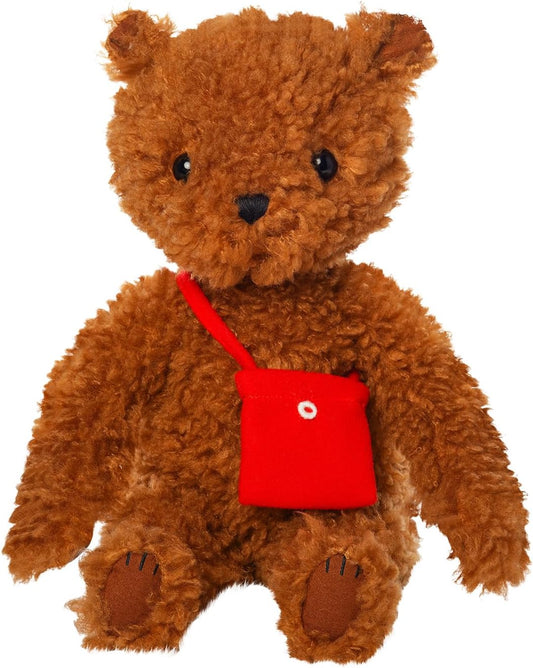 Manhattan Toy Imaginaries Bruno Bear 12" Children'S Picture Book Stuffed Animal Companion