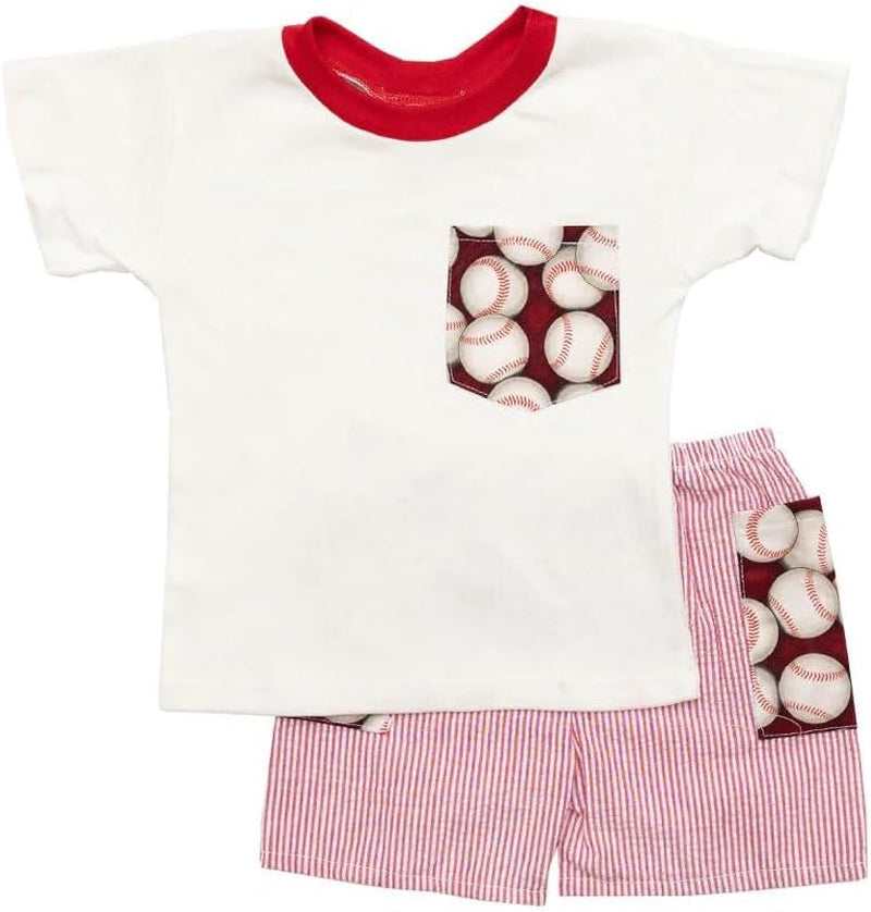 Haute Baby Summer Playtime Baseball Short Set