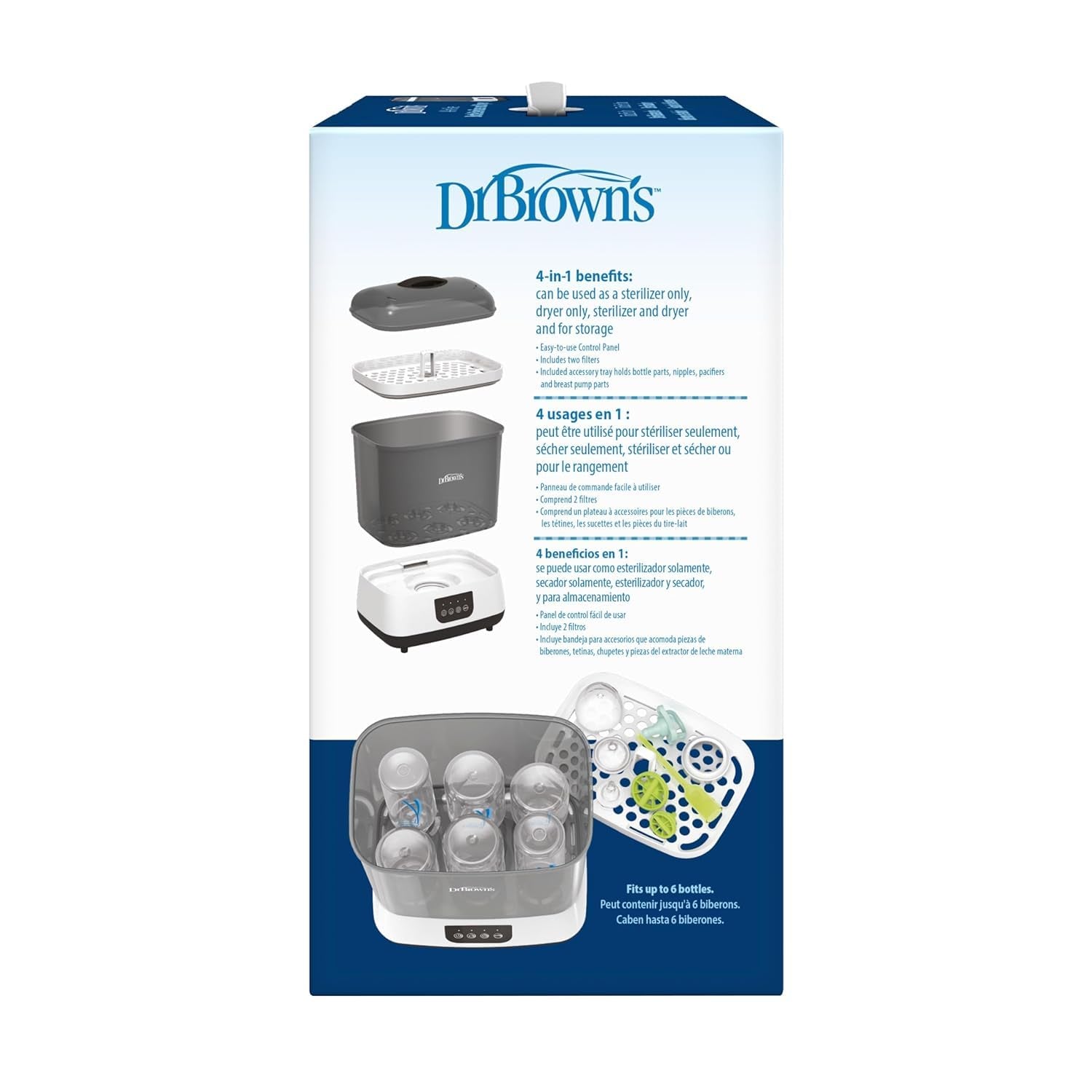 Dr. Brown'S All-In-One Sterilizer and Dryer for Baby Bottles, Parts & Other Newborn Essentials