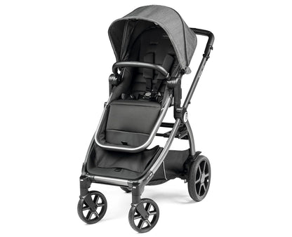 Peg Perego Ypsi Travel System - Includes Ypsi Lightweight Reversible Stroller and Primo Viaggio 4-35 Nido Infant Car Seat - Made in Italy - Atmosphere (Grey)