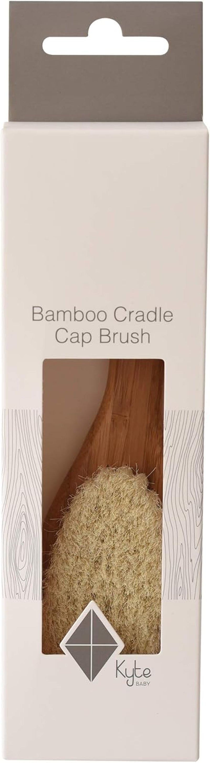 Kyte Baby Cradle Cap Brush Made with Natural Goat Hair Bristles and a Bamboo Brush Handle