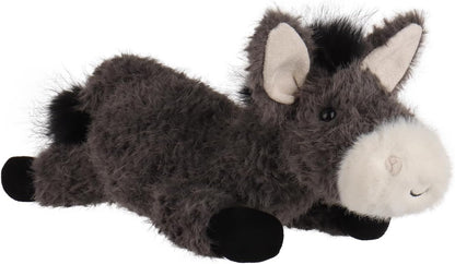 Apricot Lamb Lazy Donkey Plush Stuffed Animals for Kids, Soft Cute Plush Toys for Baby Girl and Boy, Fluffy Lazy Donkey Grey 11.9 Inches