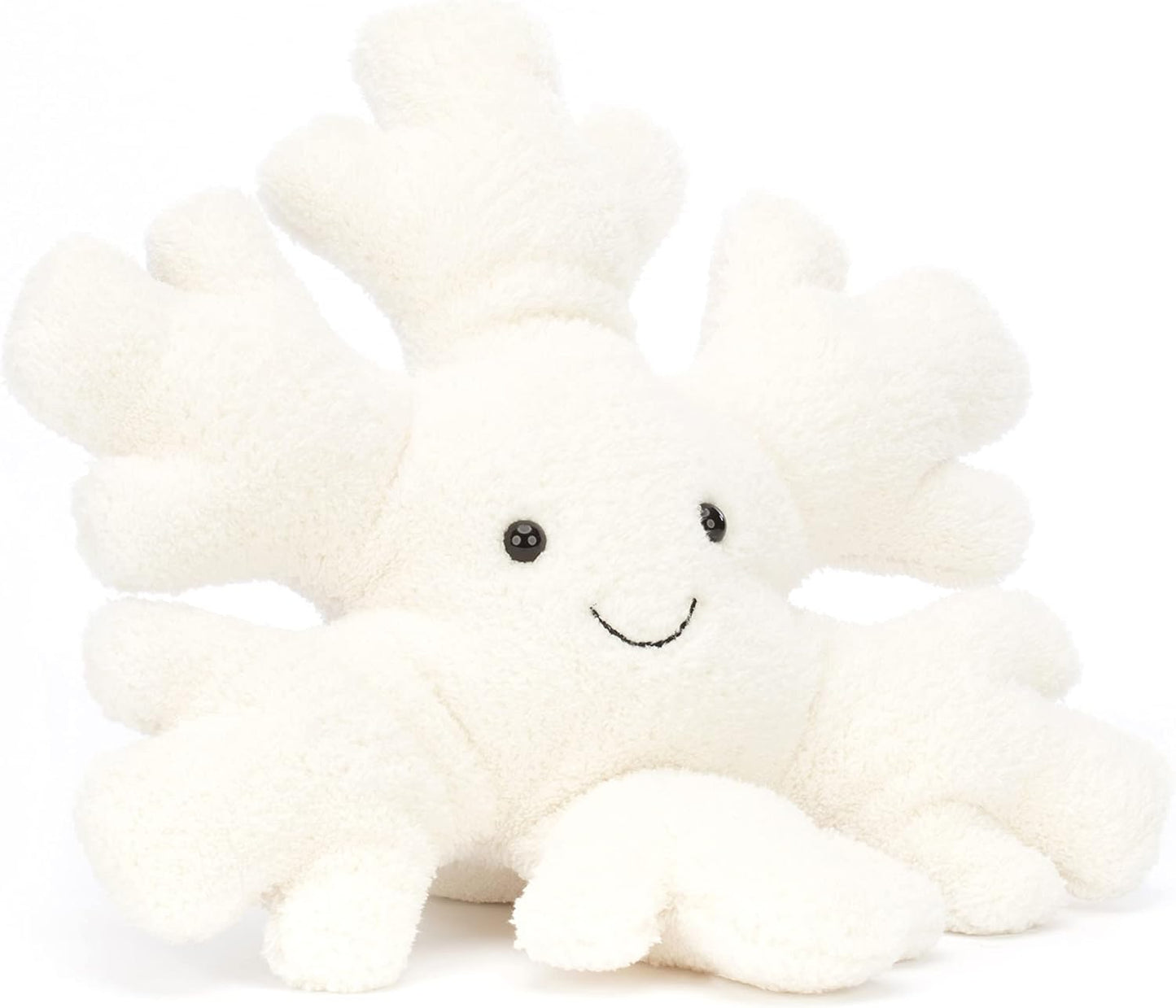 Jellycat Amuseables Snowflake Stuffed Toy, Little 7 Inches | Winter Plush and Décor