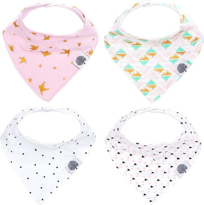 Parker Baby Bandana Drool Bibs 4 Pack Baby Bibs for Boys, Girls, Unisex