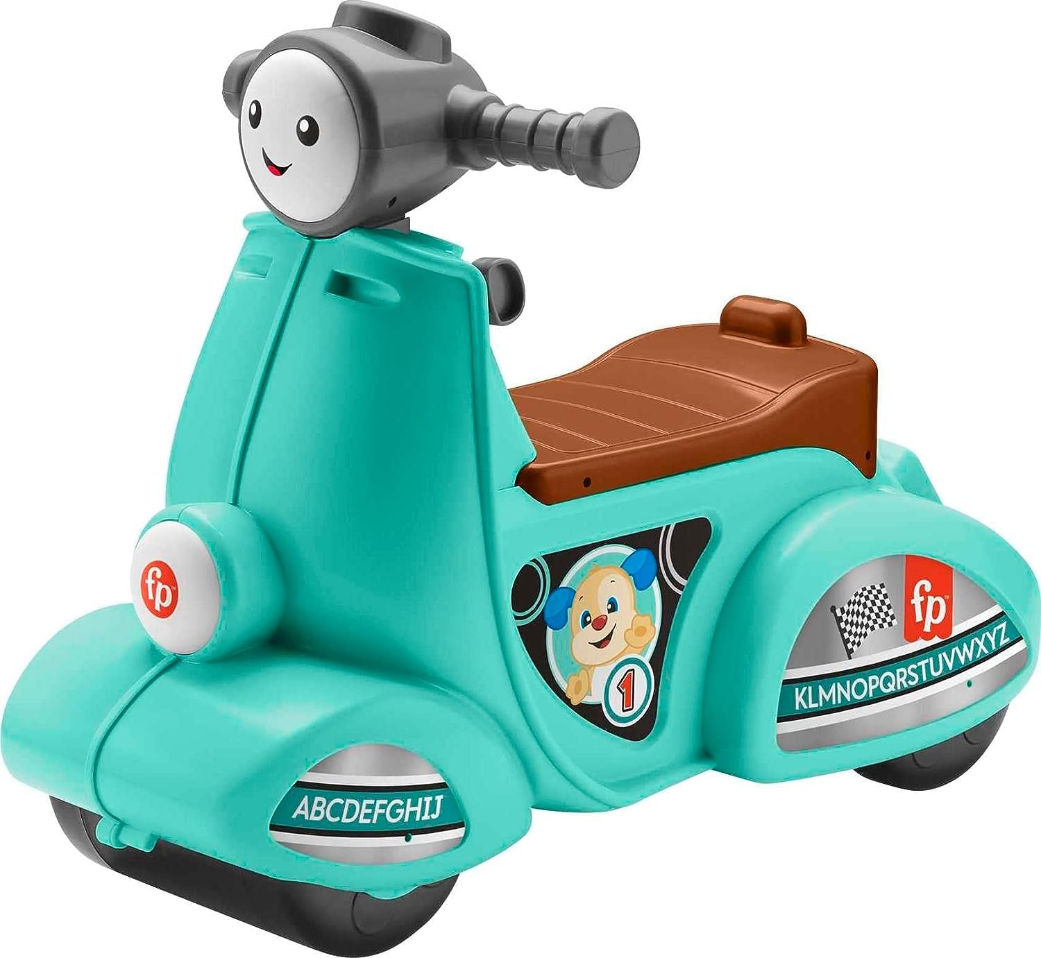 Fisher-Price Toddler Ride-On Toy Laugh & Learn Smart Stages Cruise along Scooter with Lights Music & Learning for Infants Ages 1+ Years (Amazon Exclusive)