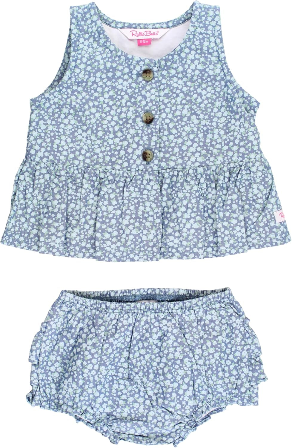 Rufflebutts Baby/Toddler Girls Swing Top & Bloomer Coordinated Set