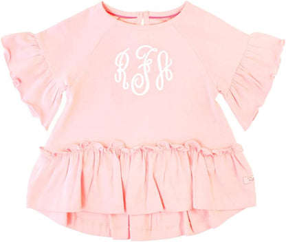 Rufflebutts® Baby/Toddler Girls Pink Mia Top - 3-6M